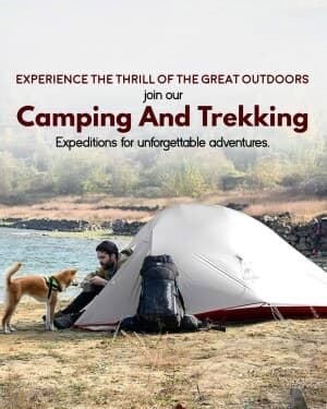 Camping & Tracking poster