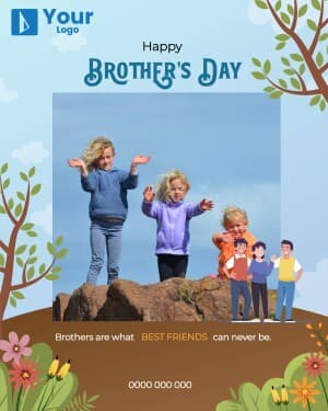Brother's Day Social Media poster
