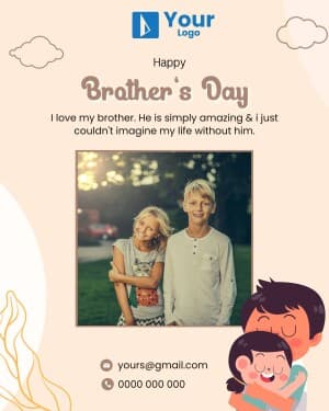 Brother's Day marketing flyer