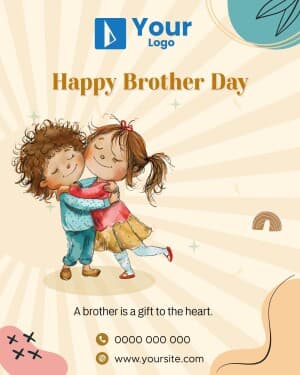 Brother's Day Facebook Poster