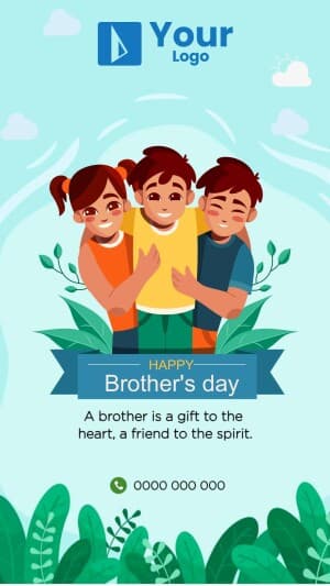 Brother's Day facebook template