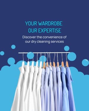Dry Cleaners instagram post