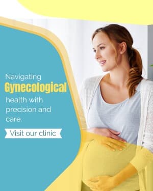 Gynecologist promotional template