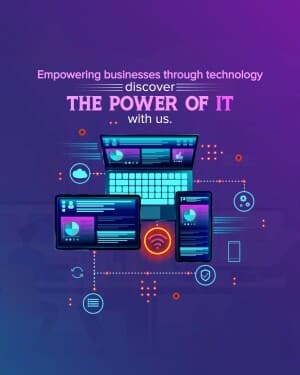 Information Technology promotional poster