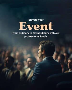 Events promotional template