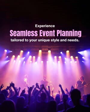 Events promotional poster