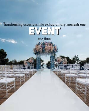 Events promotional post