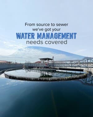 Water & waste water treatment facebook banner