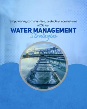 Water & waste water treatment business banner