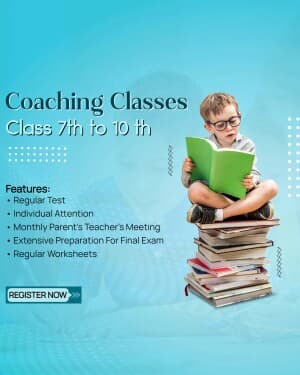 Coaching Classes marketing post