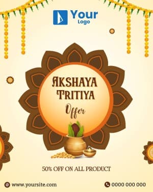 Akshaya Tritiya Offers Instagram flyer