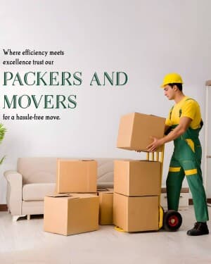 Packers and Movers flyer