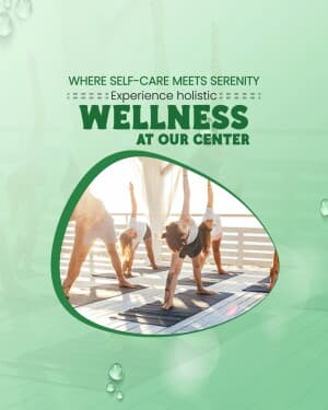 Wellness marketing poster