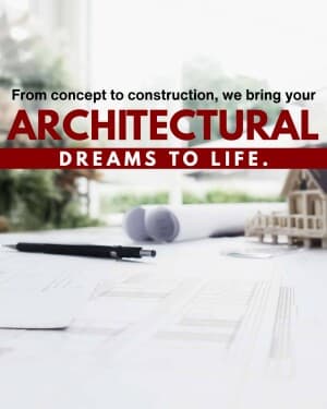 Architect marketing poster