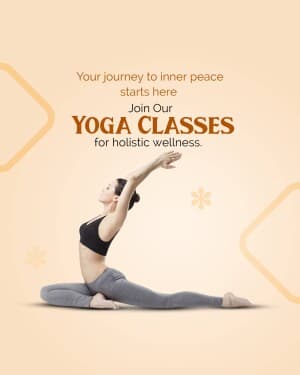 GYM and Yoga promotional poster