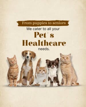 Veterinary promotional template