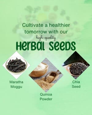 Ayurvedic Products marketing poster