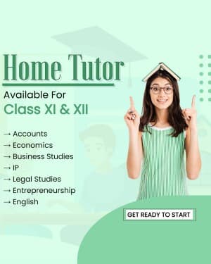 Home Tuition promotional template