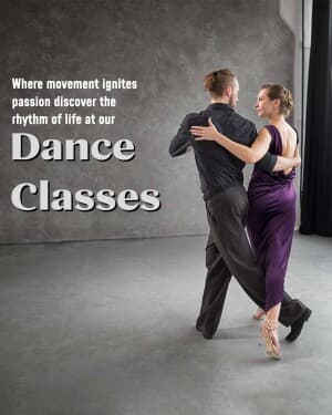 Dance marketing poster