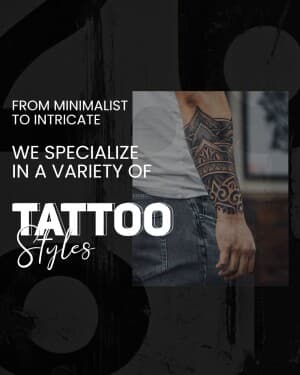 Tattoo business flyer
