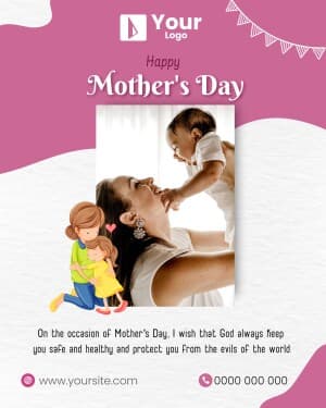 Mother's Day Wishes advertisement template