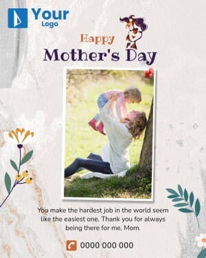 Mother's Day Wishes ad template