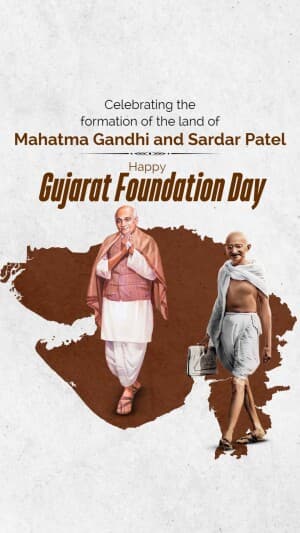 Insta Story - Gujarat Foundation Day illustration