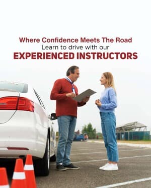 Driving school business post