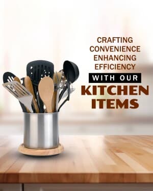 kitchen Items business template