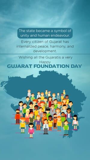 Insta Story - Gujarat Foundation Day graphic