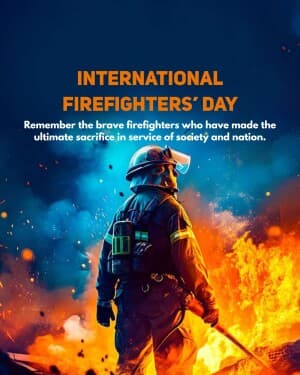 International Firefighters' Day illustration