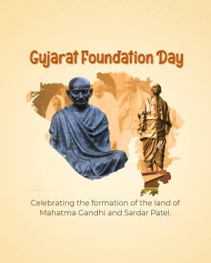 Gujarat Foundation  Day event advertisement