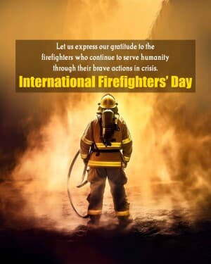 International Firefighters' Day graphic