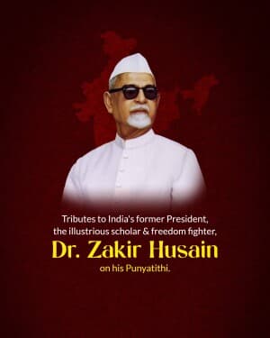 Zakir Husain Punyatithi graphic