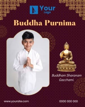 Buddha Purnima Wishes custom template