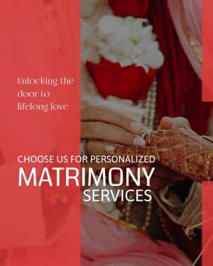 Matrimony flyer