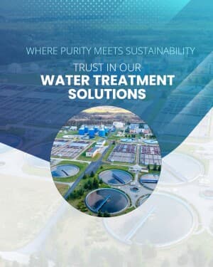 Water & waste water treatment promotional images