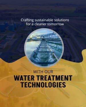 Water & waste water treatment business flyer