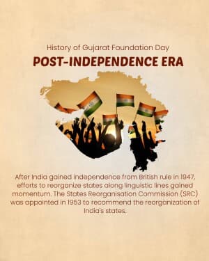 History - Gujarat Foundation Day graphic