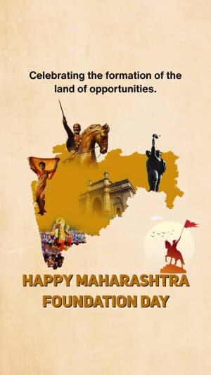 Insta Story - Maharashtra Foundation Day event poster