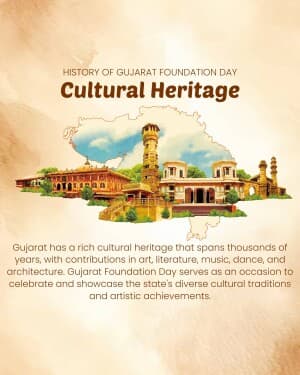 History - Gujarat Foundation Day flyer