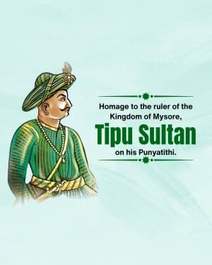 Tipu Sultan Punyatithi video