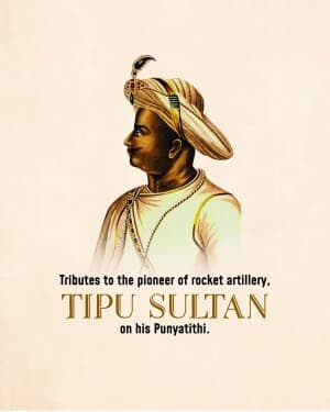 Tipu Sultan Punyatithi image