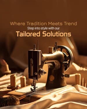 Tailor marketing poster