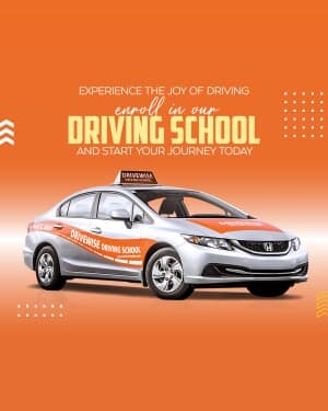 Driving school marketing post