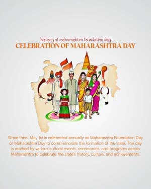 History - Maharashtra Foundation Day illustration