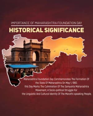 Importance of Maharashtra Foundation Day illustration