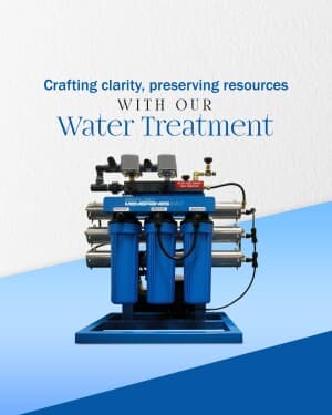 Water & waste water treatment facebook ad