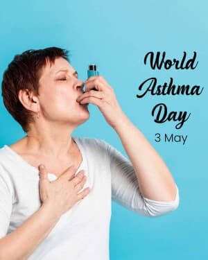 World Asthma Day event poster