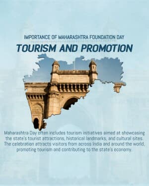Importance of Maharashtra Foundation Day poster